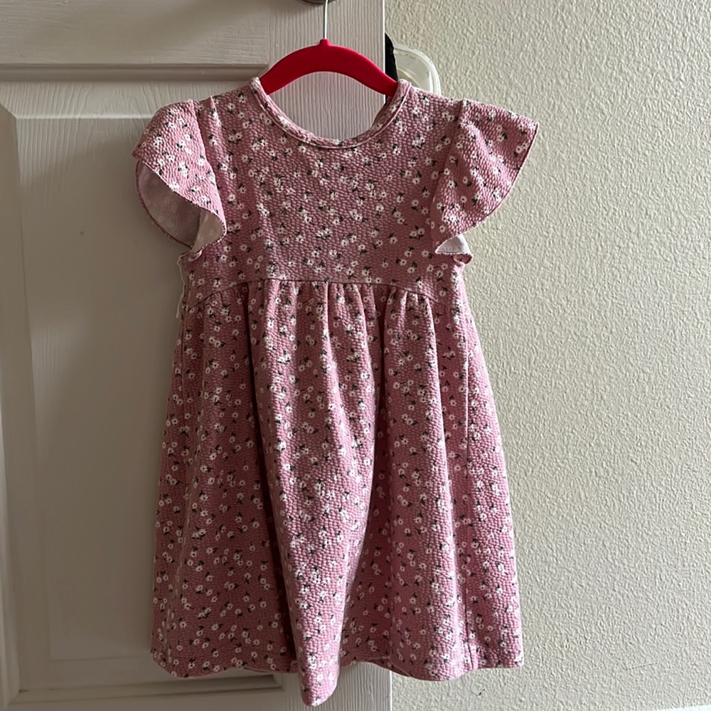 Zara Floral Jacquard Dress 3/4T